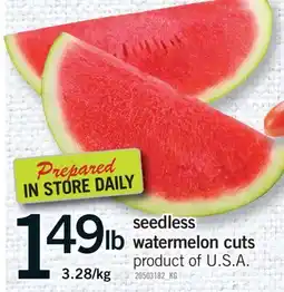 Fortinos SEEDLESS WATERMELON CUTS offer