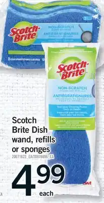 Fortinos SCOTCH BRITE DISH WAND, REFILLS OR SPONGES offer