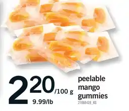 Fortinos PEELABLE MANGO GUMMIES offer