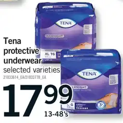 Fortinos TENA PROTECTIVE UNDERWEAR, 13-48's offer