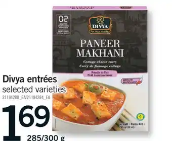 Fortinos DIVYA ENTRÉES, 285/300 g offer