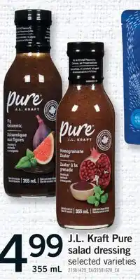 Fortinos J. L. KRAFT PURE SALAD DRESSING, 355 mL offer