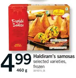 Fortinos HALDIRAM'S SAMOSAS, 460 G offer