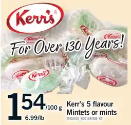 Fortinos KERR'S 5 FLAVOUR MINTETS OR MINTS offer