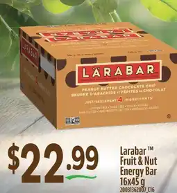 Fortinos LARABAR FRUIT & NUT ENERGY BAR, 16x45 g offer