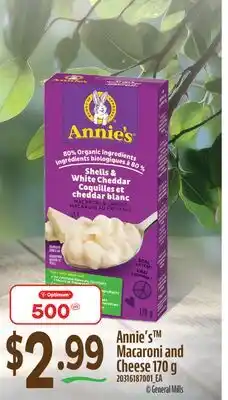 Fortinos ANNIE'STM MACARONI AND CHEESE, 170 g offer