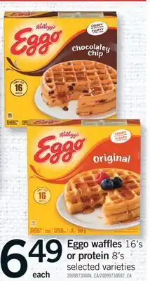 Fortinos EGGO WAFFLES, 16'S OR PROTEIN, 8'S offer