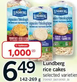 Fortinos LUNDBERG RICE CAKES, 142-269 g offer