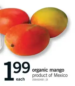Fortinos ORGANIC MANGO offer