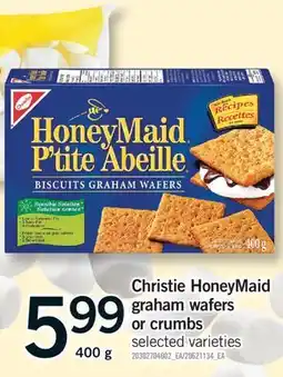 Fortinos CHRISTIE HONEYMAID GRAHAM WAFERS OR CRUMBS, 400 g offer