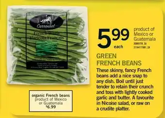 Fortinos GREEN FRENCH BEANS offer