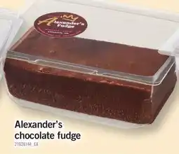 Fortinos ALEXANDER'S CHOCOLATE FUDGE, 227 G offer