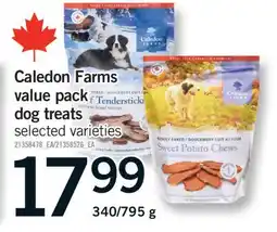 Fortinos CALEDON FARMS VALUE PACK DOG TREATS, 340/795 g offer