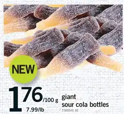Fortinos GIANT SOUR COLA BOTTLES offer