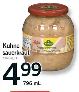 Fortinos KUHNE SAUERKRAUT, 796 ML offer