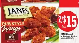 Foodland JANES Ready for anything! PUB STYLE Wings Bold offer