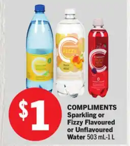 Foodland COMPLIMENTS Sparkling or Fizzy Flavoured or Unflavoured Water offer