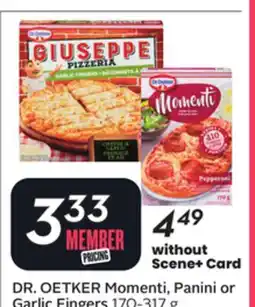 Sobeys Momenti, Panini or Garlic Fingers offer