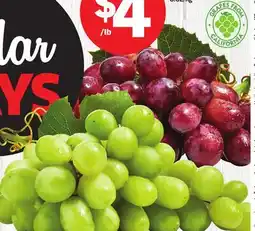 Foodland Extra Large Seedless Grapes offer