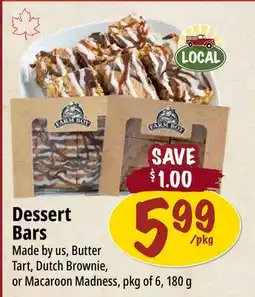 Farm Boy Dessert Bars offer
