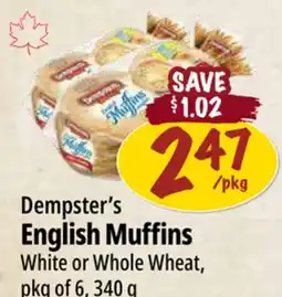Farm Boy Dempster's English Muffins offer