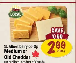Farm Boy St. Albert Dairy Co-Op Medium or Old Cheddar offer