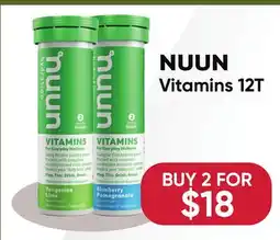 Healthy Planet NUUN Vitamins offer