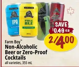 Farm Boy Farm Boy Non-Alcoholic Beer or Zero-Proof Cocktails offer
