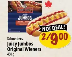 Farm Boy Schneiders Juicy Jumbos Original Wieners offer