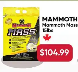 Healthy Planet MAMMOTH Mammoth Mass offer