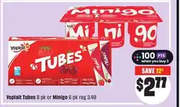 FreshCo Yoplait Tubes 8 pk or Minigo 6 pk offer