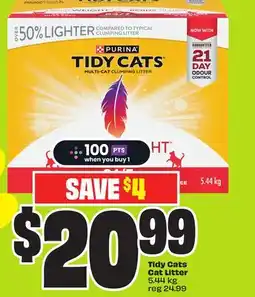 FreshCo Tidy Cats Cat Litter 5.44 kg offer