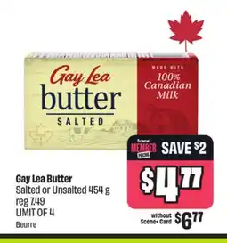 FreshCo Gay Lea Butter Salted or Unsalted 454 g offer