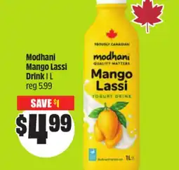 FreshCo Modhani Mango Lassi Drink 1 L offer