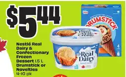 FreshCo Nestle Real Dairy & Confectionary Frozen Dessert 1.5 L Drumstick or Novelties offer