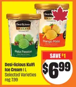 FreshCo Desi-licious Kulfi Ice Cream 1 L Selected Varieties offer