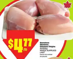 FreshCo Boneless Skinless Chicken Thighs 10.52/kg offer