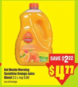 FreshCo Del Monte Morning Sunshine Orange Juice Blend 2.5 L offer
