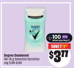 FreshCo Degree Deodorant 48-76 g Selected Varieties offer