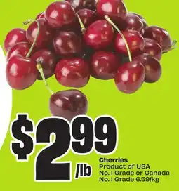 FreshCo Cherries Product of USA No. 1 Grade or Canada No. 1 Grade 6.59/kg offer