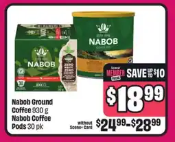 Chalo FreshCo Nabob Ground Coffee 930 g Nabob Coffee Pods 30 pk offer