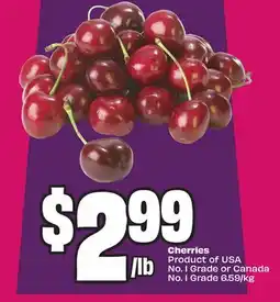 Chalo FreshCo Cherries Product of USA No. 1 Grade or Canada No. 1 Grade offer