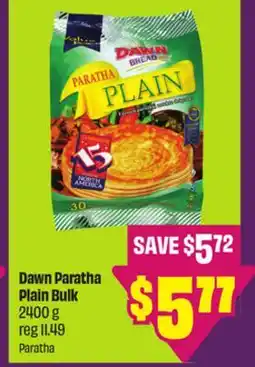 Chalo FreshCo Dawn Paratha Plain Bulk 2400 g offer