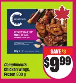 Chalo FreshCo Compliments Chicken Wings, Frozen 800 g offer