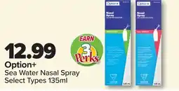 PharmaChoice Option+ Sea Water Nasal Spray offer