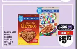 FreshCo General Mills Cereal 526-778 g Selected Varieties offer