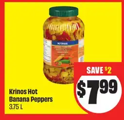 Chalo FreshCo Krinos Hot Banana Peppers 3.75 L offer