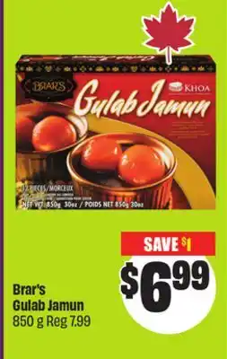 Chalo FreshCo Brar's Gulab Jamun 850 g offer