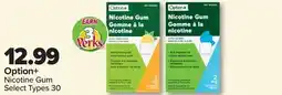 PharmaChoice Option+ Nicotine Gum offer