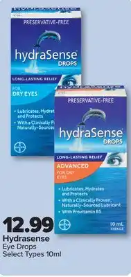 PharmaChoice Hydrasense Eye Drops offer